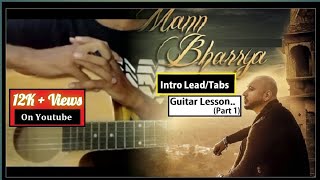 Mann Bharrya (Guitar intro Tabs Lesson) | B Praak Jaani | Easy/Complete | Shahrukh Zafar | 2020