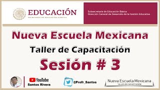 La Nueva Escuela Mexicana | Tercera Sesión del Taller de Capacitación