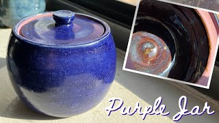 Throwing a Deep Purple Glaze Ceramic Honey Jar on the Pottery Wheel | Pottery by Sara