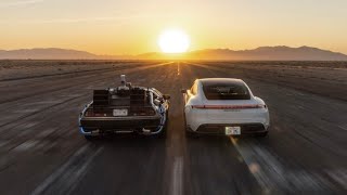 The Porsche Taycan x Back to the Future