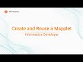 Create and Reuse a Mapplet in the Developer Tool