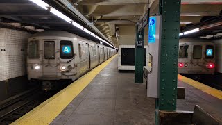 NYC Subway: R46 A Train Action in Upper Manhattan