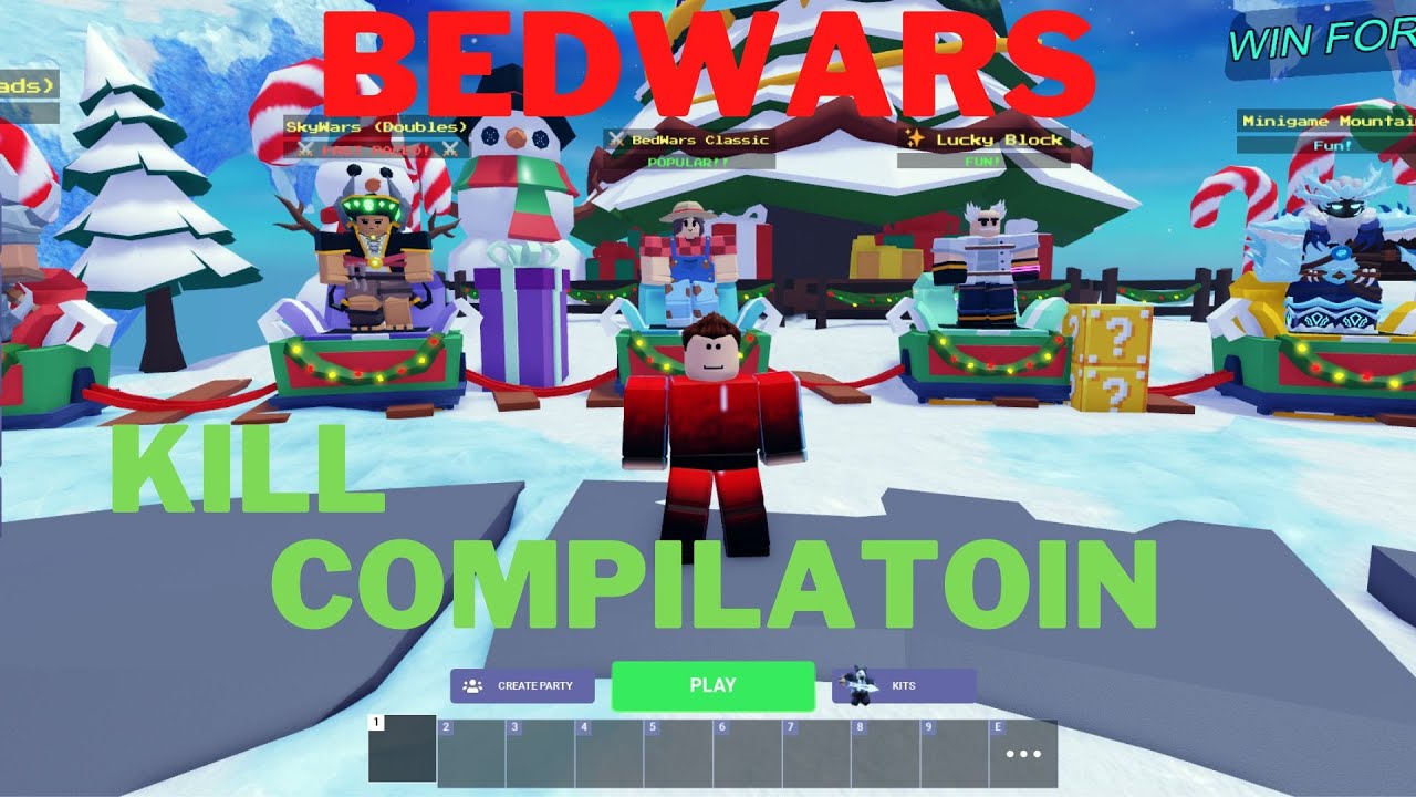 Roblox Bedwars Kill Compilation Part 1 Youtube