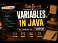 Variables in Java | Java Day 2 | Java Tutorial for Beginners