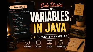 Variables in Java | Java Day 2 | Java Tutorial for Beginners