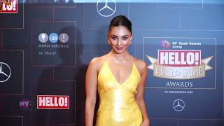 Kiara Advani in Yellow Backless Gown At Hello Hall of Fame Awards 2022