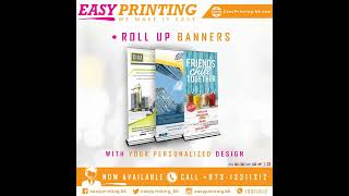 ● Get your Roll Up Banners printed in high-quality colors in Bahrain!