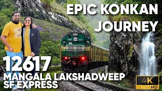 EP 19: 12617 Mangala Lakshadweep SF Express 🚂... Epic Konkan Journey... #indianrailways #indiatour