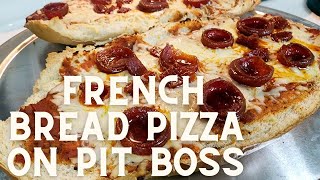 Smoked French Bread Pizza | Smoked on Pit Boss | Super easy and delicious