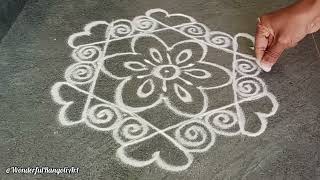 Easy Simple Sankranti Rangoli | 5×3 dots easy dhanurmasam sankranthi muggulu |  easy rangoli