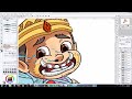 How to Drawing Giant Cartoon Khmer