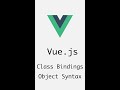 #5 Class Bindings - Object Syntax | Vue.js | Frontend | Take it easy #shorts