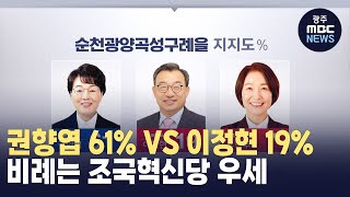 순천·광양·곡성·구례을, 민주당 후보...비례는 조국혁신당 우세 (뉴스데스크 2024.3.26 광주MBC)