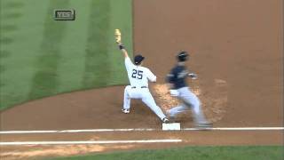 2011/07/25 Jeter's strong throw