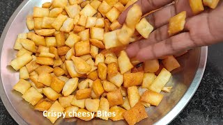 Cheeselings Recipe  /Tea time snacks /Cheese Bites /Crispy cheese buffed snacks #cooking