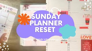 Sunday Planner Reset with my Happy Planner Recovery planner and my home/life Hobby Lobby planner