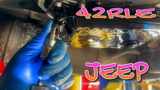 Jeep How to check change and add transmission fluid on a  42RLE