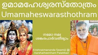 ഉമാമഹേശ്വര സ്തോത്രം -2 കൃഷ്ണാത്മാനന്ദ സ്വാമിജി Umamaheswara sthothram Krishnatmananda Swamiji