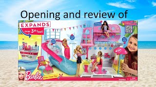 Opening and Review of Barbie sisters cruise ship |Barbie and Stacie | Video #75
