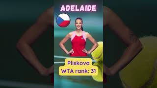 Tennis WTA Adelaide Ostapenko vs Pliskova #Shorts