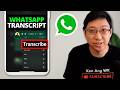 How To Turn On Voice Message Transcripts in WhatsApp (FAST)