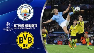 Man. City vs. Borussia Dortmund: Extended Highlights | UCL Group Stage MD 2 | CBS Sports Golazo