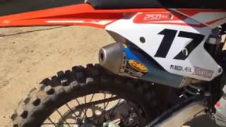 2017 KTM SX 250 with FMF TITANIUM 2.1 Sound