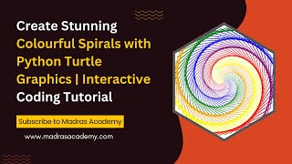 🎨 Create a Colourful Spiral with Python Turtle! | Interactive Python Graphics Tutorial 🐍✨