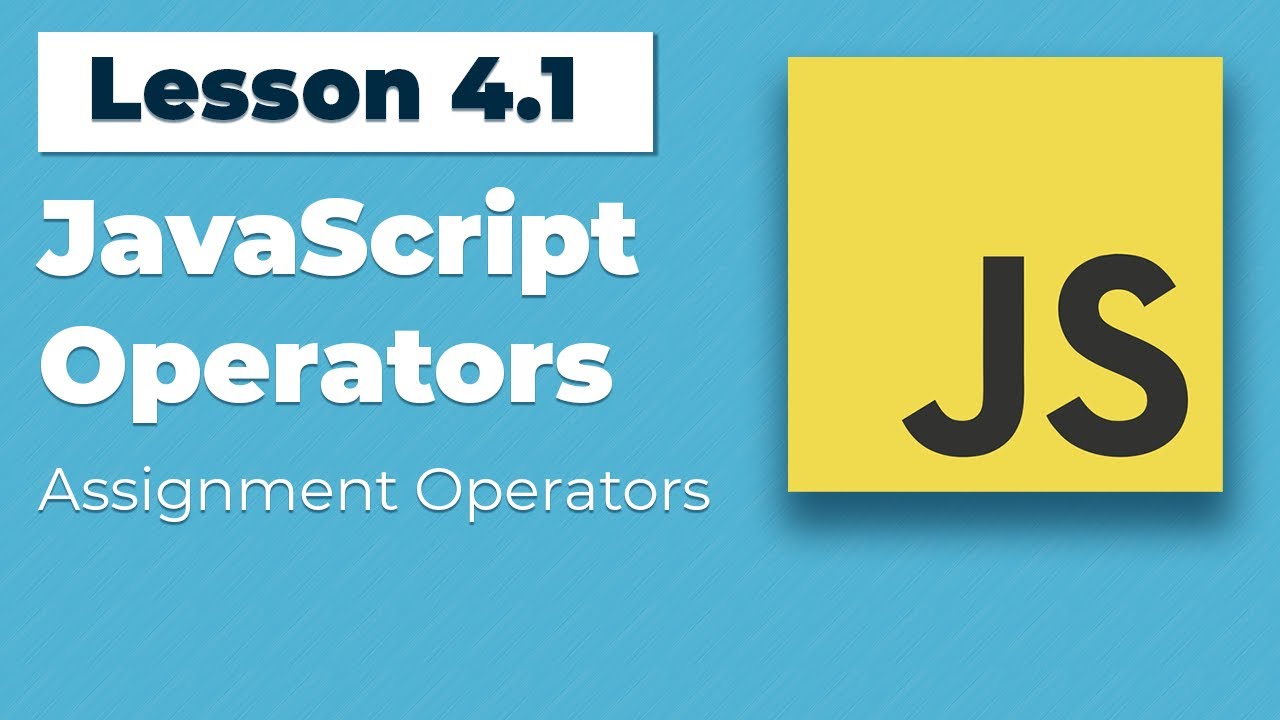 JavaScript Assignment Operators #fullstackroadmap (Ep. 4.1) - YouTube