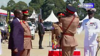 How General Kahariri Received Ruto at KDF Passout Parade