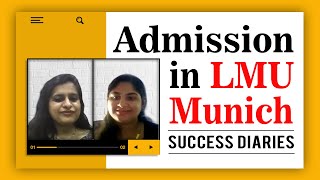 How She Got an Admission Into One of the Best German University - LMU Munich | Studying at LMU