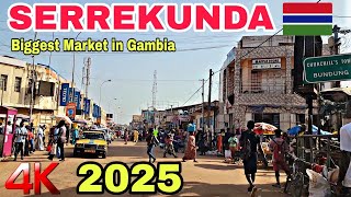 Gambia's Largest City Serrekunda | Serrekunda  Market Drive, Sunset Views, Traffic \u0026 Life in Africa