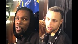 Kevin Durant & Steph Curry's Reaction to Demarcus Cousins' Debut