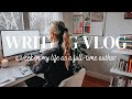 a week in my life as a full-time author 🕯📖 ✍️ cozy productive writing vlog, BTS of an authorpreneur