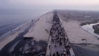 Tens of thousands return to devastated northern Gaza as Israel lifts its closure under truce