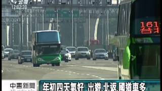 20140203 公視中晝新聞 國道北返車潮增 初三達312萬輛次