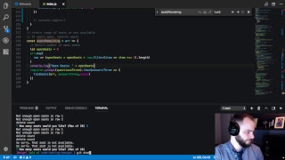 Live JavaScript Interview Challenge Part 2 (Quiet Coding) - Live Stream without Commentary