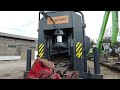 lefort scrap shear baler konkeror 1000t machine walkaround