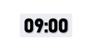 9 Minute Timer - Minimal Countdown Timer [Light Theme]
