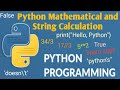 #2 Python Mathematical & String Calculations  Python Tutorial - Python for Beginners | Tek Solutions