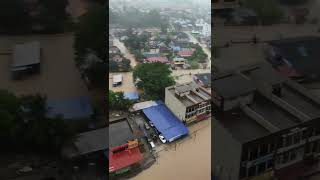 Banjir Di bandar Kluang,  Johor 01 Mac 2023