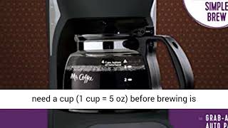 Mr. Coffee Simple Brew Coffee Maker, 4 Cup Coffee Machine, Drip Coffee Maker, Black Review