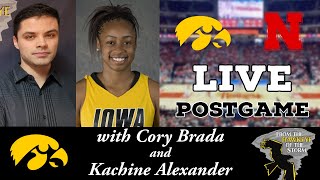 IOWA - NEBRASKA POSTGAME with Kachine Alexander / BIG TEN / Iowa Women's Basketball Postgame