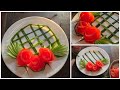 Art In Tomato Rose Platter Decoration Ideas Cutting Tricks