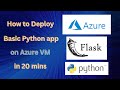 Build & Launch Your Python Flask App in Azure VM (20 min)