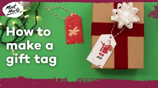 How to make a gift tag out of wrapping paper