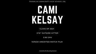 Cami Kelsay, 2021 OH (Unedited Match Film - 10/8/20)