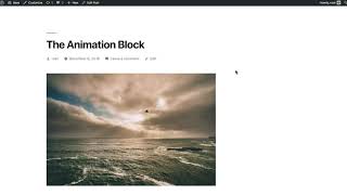 Gutenberg Animation Block