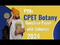 CPET Botany Question Paper with Solution 2024