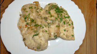 Pollo al limone e capperi (Piccata di pollo)